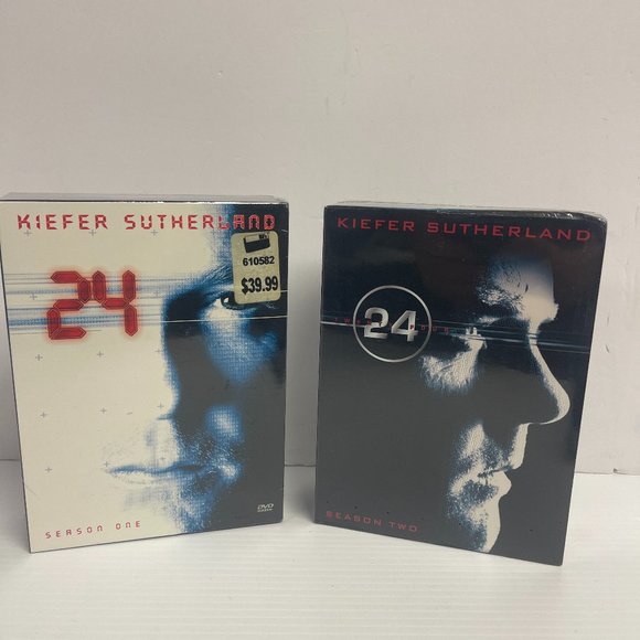 24: Seasons 1 & 2 DVD Sets Widescreen Brand New Sealed Keifer Sutherland - B995 - Picture 1 of 4